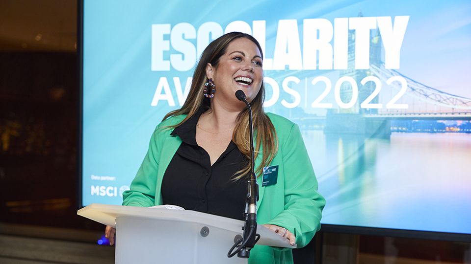 Natalie Kenway hosts the ESG Clarity awards 2022