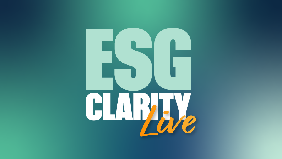 ESG Clarity Live: Watch the recording