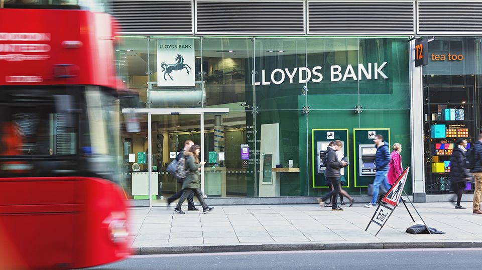 Lloyds TSB bank in Birmingham, UK