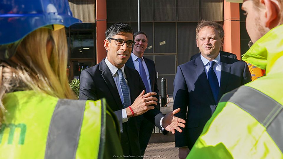 Prime Minister Rishi Sunak visits the District Energy Centre in Coal Drop Yard in Kings Cross. Picture by Simon Dawson / No 10 Downing Street